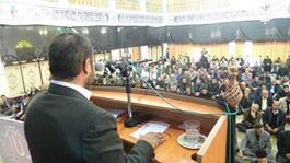 سخنرانی مدیر حج و زیارت استان کردستان پیش از خطبه های نماز جمعه سریش آباد  